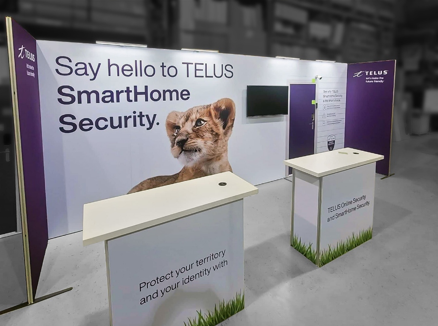 Telus SmartHome Security Display Booth